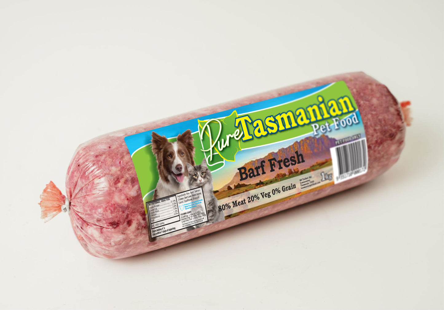 Barf Mince Roll, 10 x 1kg Box (Frozen)
